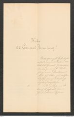 k.k. naturhistorisches Hofmuseum, Intendanzakten 1885-1896 (Hauer), Aktenzahl Z.471.f/1889, Seite 1